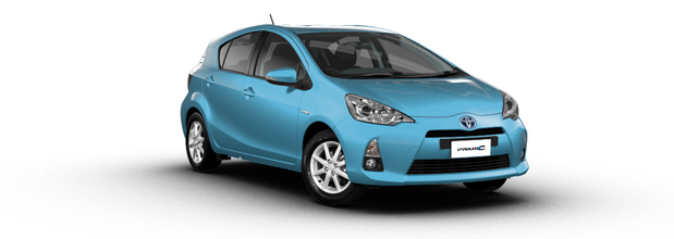 Toyota Prius c Hybrid 5 Dr Hatch with Alloy Wheels 1.5L ECVT